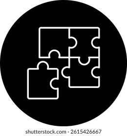 Puzzle vector icon. Can be used for printing, mobile and web applications.