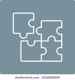 Puzzle vector icon. Can be used for printing, mobile and web applications.