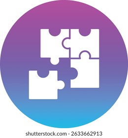 Puzzle vector icon. Can be used for printing, mobile and web applications.