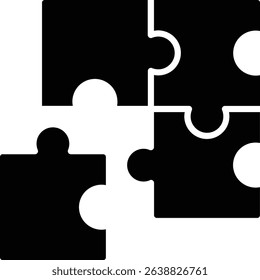 Puzzle vector icon. Can be used for printing, mobile and web applications.