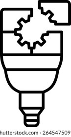 Puzzle vector icon. Can be used for printing, mobile and web applications.