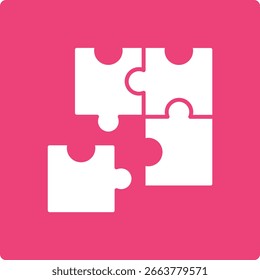 Icono de Vector de rompecabezas. Se puede utilizar para aplicaciones de impresión, móviles y de Web.