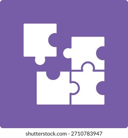Puzzle-Vektorsymbol. Kann für Druck-, Mobil- und Web-Anwendungen verwendet werden.