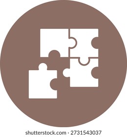 Icono de Vector de rompecabezas. Se puede utilizar para aplicaciones de impresión, móviles y de Web.