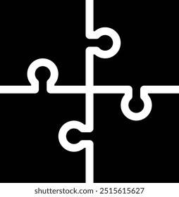 Ilustración de diseño de icono de Vector de rompecabezas