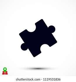 Puzzle vector icon, 

Vector EPS 10 illustration style