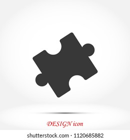 Puzzle vector icon, 

Vector EPS 10 illustration style