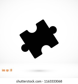 Puzzle vector icon, Vector EPS 10 illustration style