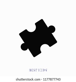 Puzzle vector icon, Vector EPS 10 illustration style