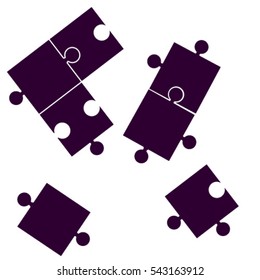 puzzle vector icon, Vector EPS 10 illustration 