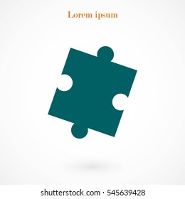 Puzzle vector icon, Vector EPS 10 illustration style