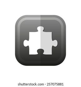 puzzle - vector icon, flat design