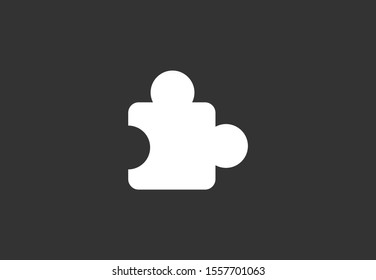 Puzzle vector icon. Puzzle for icon games. Puzzle home game icon. Puzzle for kids icon.10 EPS and. flat design.