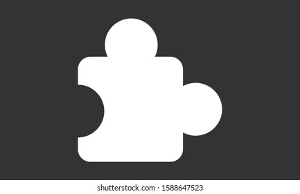 Puzzle vector icon. Puzzle for icon games. Puzzle home game icon. Puzzle for kids icon.10 EPS and. flat design.
