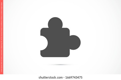 Puzzle vector icon. Puzzle for icon games. Puzzle home game icon. Puzzle for kids icon.10 EPS and. flat design.