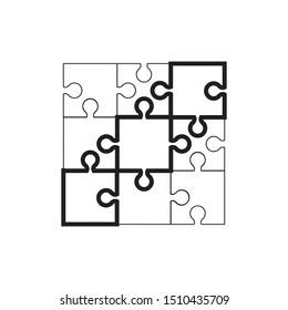 Puzzle vector icon vector illustration