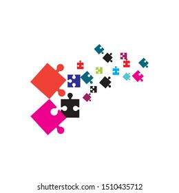Puzzle vector icon vector illustration