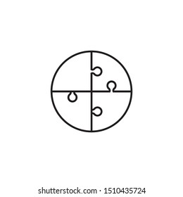 Puzzle vector icon vector illustration