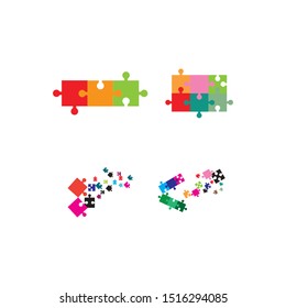 Puzzle vector icon vector illustration