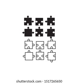 Puzzle vector icon vector illustration