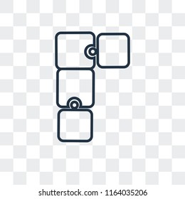 Puzzle vector icon isolated on transparent background, Puzzle logo concept