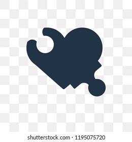 Puzzle vector icon isolated on transparent background, Puzzle transparency concept can be used web and mobile