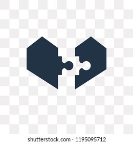 Puzzle vector icon isolated on transparent background, Puzzle transparency concept can be used web and mobile