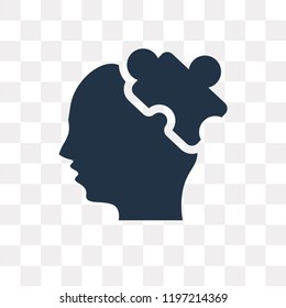 Puzzle vector icon isolated on transparent background, Puzzle transparency concept can be used web and mobile