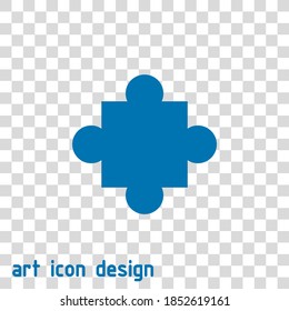 puzzle vector icon on an abstract background
