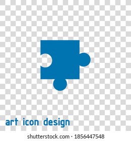 puzzle vector icon on an abstract background