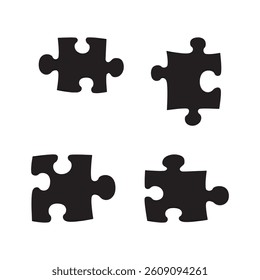 Puzzle vector Icon on white background