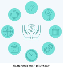 Puzzle vector icon sign symbol