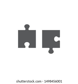 Puzzle vector icon symbol isolated on white background