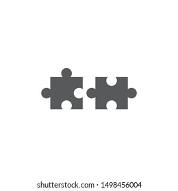 Puzzle vector icon symbol isolated on white background