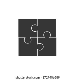 puzzle vector icon team work