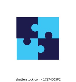 puzzle vector icon team work