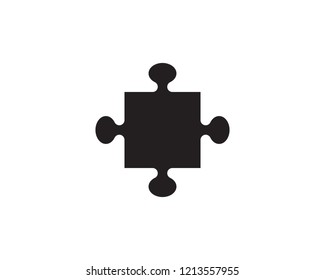 puzzle vector icon template illustration
