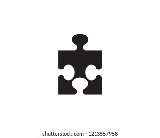 puzzle vector icon template illustration