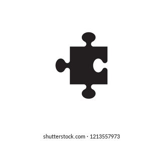 puzzle vector icon template illustration
