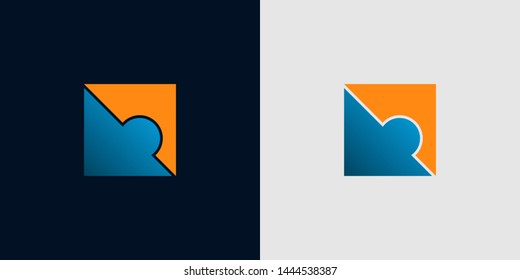 puzzle vector icon, puzzle icon in trendy flat style