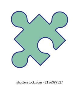 Puzzle Vector icon which is suitable for commercial work and easily modify or edit it

