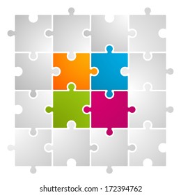 Puzzle Vector Illustration