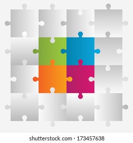 Puzzle Vector Illustration
