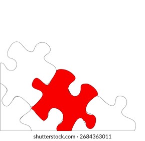 Puzzle vector illustration art on white background