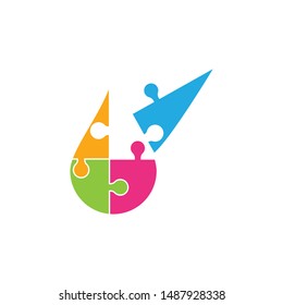Puzzle Vector Illustration design template