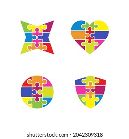 Puzzle Vector Illustration design template