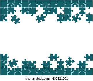 Puzzle vector illustration. Eps 10.