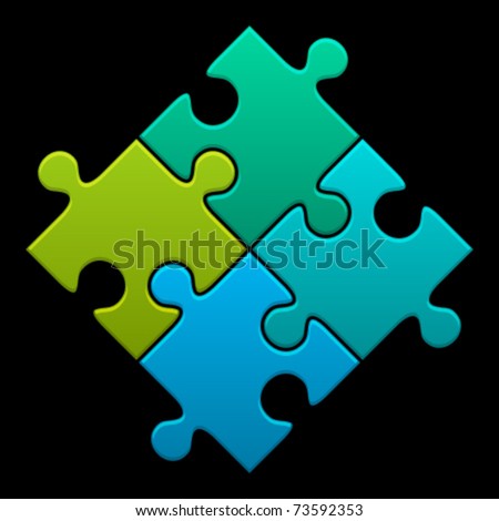 Puzzle vector illustration. Eps 10.