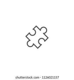 Puzzle vector in illustration icon concept.