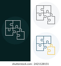 Puzzle Vector Illustration Icon Design